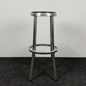 Design Barkruk - Zwart / Chroom