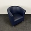 Lamers Kantoormeubelen  Donkerblauwe Fauteuil | Kunstleder