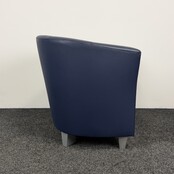 Donkerblauwe Fauteuil | Kunstleder