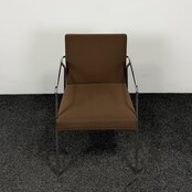Vergaderstoel - Bruin / Chroom