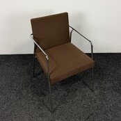 Vergaderstoel - Bruin / Chroom