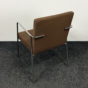 Vergaderstoel - Bruin / Chroom