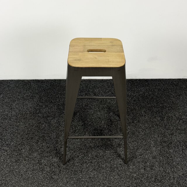 Industriële Barkruk | Hout \ Staal