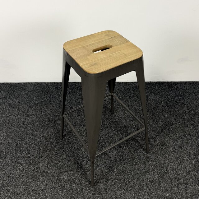 Industriële Barkruk | Hout \ Staal