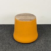 Gele Poef | Ø 38 cm