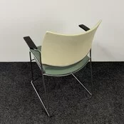 Casala Curvy Vergaderstoel | Crème / Groen