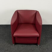 Bordeauxrode Fauteuil | Kunstleder