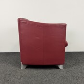 Bordeauxrode Fauteuil | Kunstleder