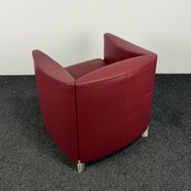 Bordeauxrode Fauteuil | Kunstleder