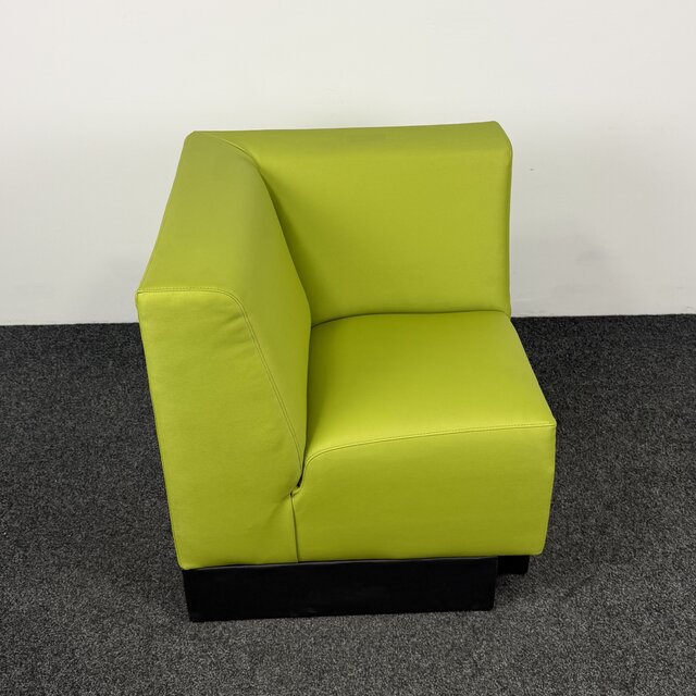Groene Hoekfauteuil - Kunstleer