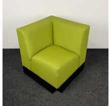 Groene Hoekfauteuil - Kunstleer