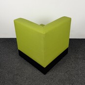 Groene Hoekfauteuil - Kunstleer