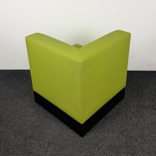 Groene Hoekfauteuil - Kunstleer