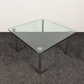 Glazen Salontafel - 68 x 68 cm | Licht beschadigd