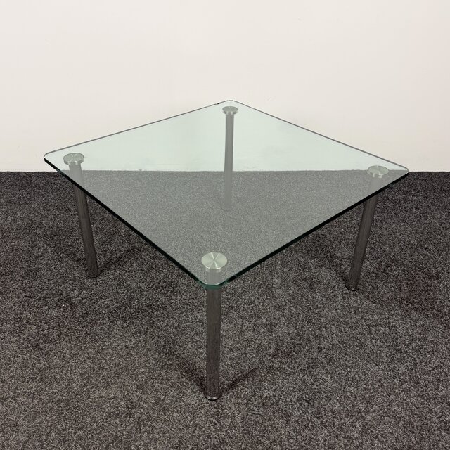 Glazen Salontafel - 68 x 68 cm | Licht beschadigd
