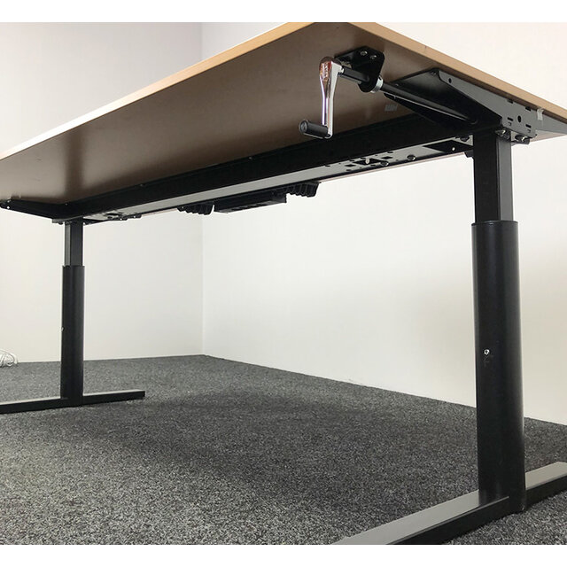 Gispen TM Slingerbureau - 180 x 80 cm | Glanzend Zwart - Copy