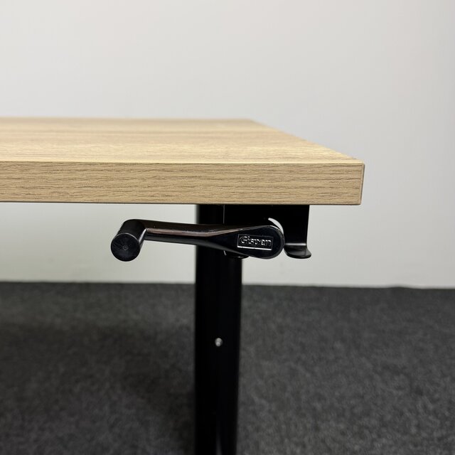 Gispen TM Slingerbureau - 180 x 80 cm | Glanzend Zwart - Copy