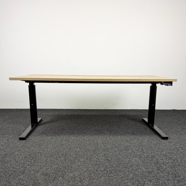 Gispen TM Slingerbureau - 180 x 80 cm | Glanzend Zwart - Copy