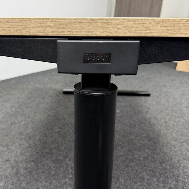 Gispen TM Slingerbureau - 180 x 80 cm | Glanzend Zwart - Copy
