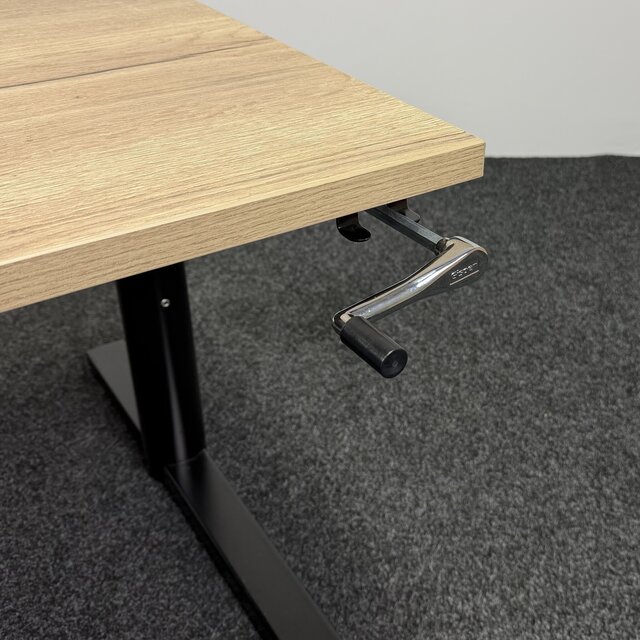 Gispen TM Slingerbureau - 180 x 80 cm | Glanzend Zwart - Copy