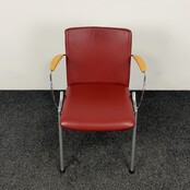 Lande Vergaderstoel - Rood (A)