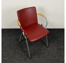 Lande Vergaderstoel - Rood (A)