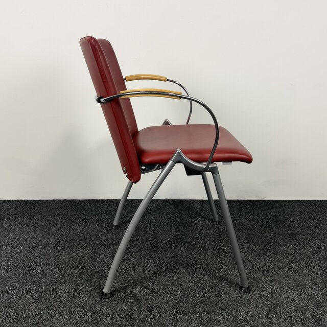 Lande Vergaderstoel - Rood (A)