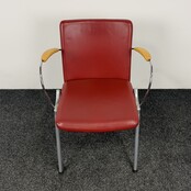 Lande Vergaderstoel - Rood (B)