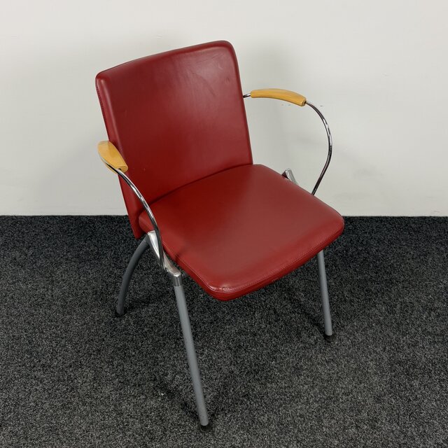 Lande Vergaderstoel - Rood (B)