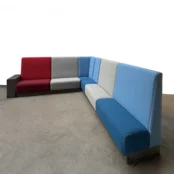 Design Hoekbank - 300 x 300 cm | Rood, Grijs & Blauw