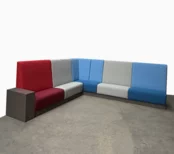 Design Hoekbank - 300 x 300 cm | Rood, Grijs & Blauw
