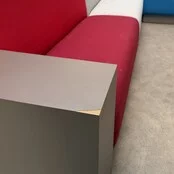 Design Hoekbank - 300 x 300 cm | Rood, Grijs & Blauw