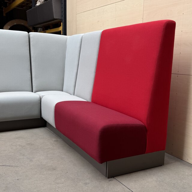 Design Hoekbank - 360 x 245 cm | Rood, Grijs & Oranje