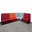 Lamers Kantoormeubelen  Design Hoekbank - 360 x 245 cm | Rood, Grijs & Oranje