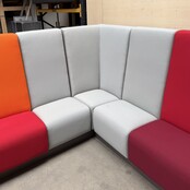 Design Hoekbank - 360 x 245 cm | Rood, Grijs & Oranje