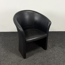 Zwarte Fauteuil | Kunstleder