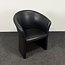 Lamers Kantoormeubelen  Zwarte Fauteuil | Kunstleder