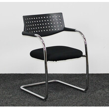 Vergaderstoel Vitra Visavis 1 - Zwart / Chroom