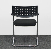 Vergaderstoel Vitra Visavis 1 - Zwart / Chroom