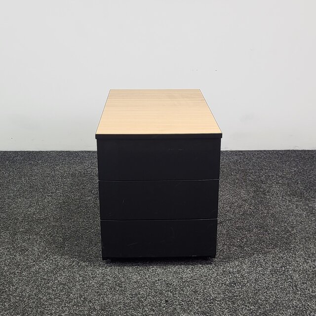 Ladeblok 3 Laden | Zwart | 51 x 42 x 78 cm
