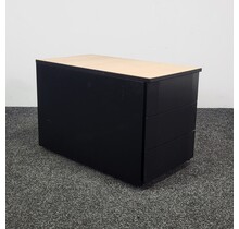 Ladeblok 3 Laden | Zwart | 51 x 42 x 78 cm