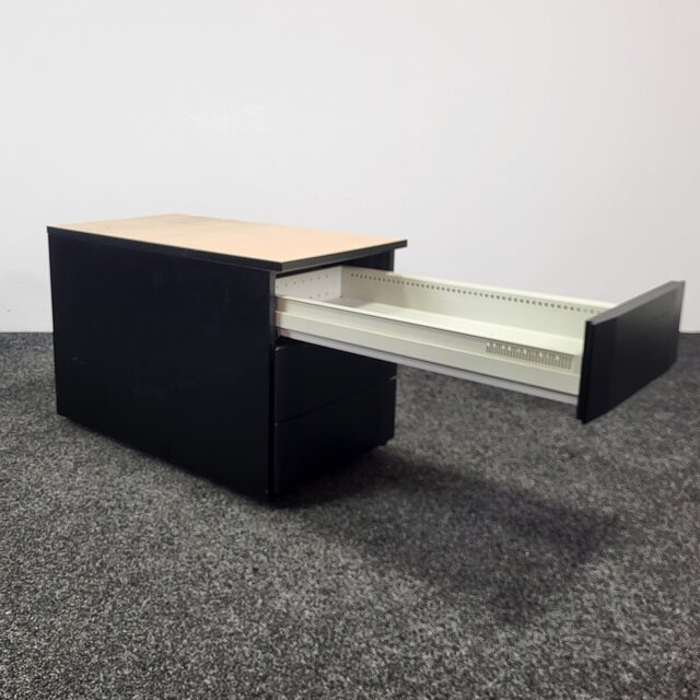 Ladeblok 3 Laden | Zwart | 51 x 42 x 78 cm