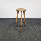 Houten Barkruk - 3 poots