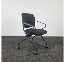 Comforto D6873 Inklapbare Vergaderstoel - Antraciet/Zwart