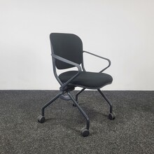Comforto D6873 Inklapbare Vergaderstoel - Antraciet/Zwart