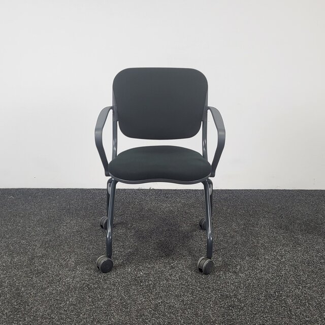 Comforto D6873 Inklapbare Vergaderstoel - Antraciet/Zwart