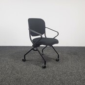 Comforto D6873 Inklapbare Vergaderstoel - Zwart