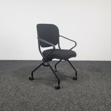 Comforto D6873 Inklapbare Vergaderstoel - Zwart