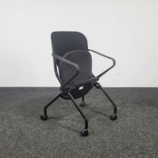 Comforto D6873 Inklapbare Vergaderstoel - Zwart