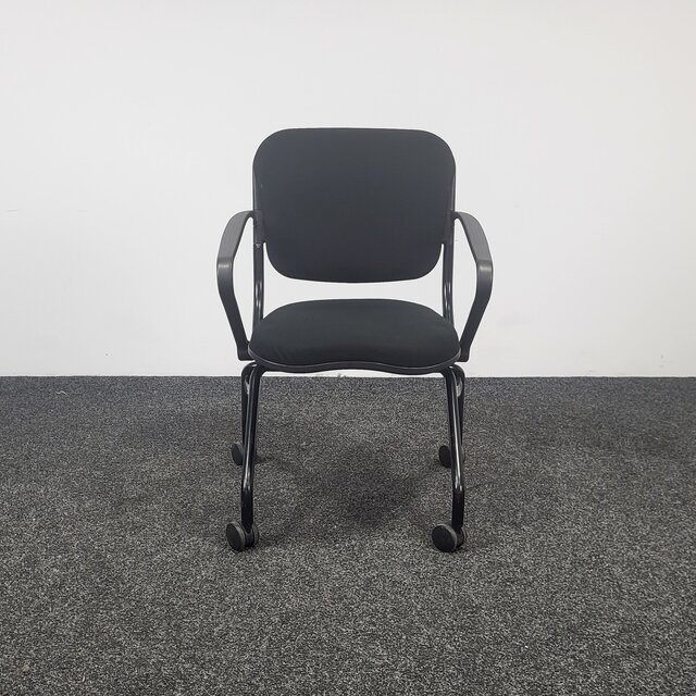 Comforto D6873 Inklapbare Vergaderstoel - Zwart